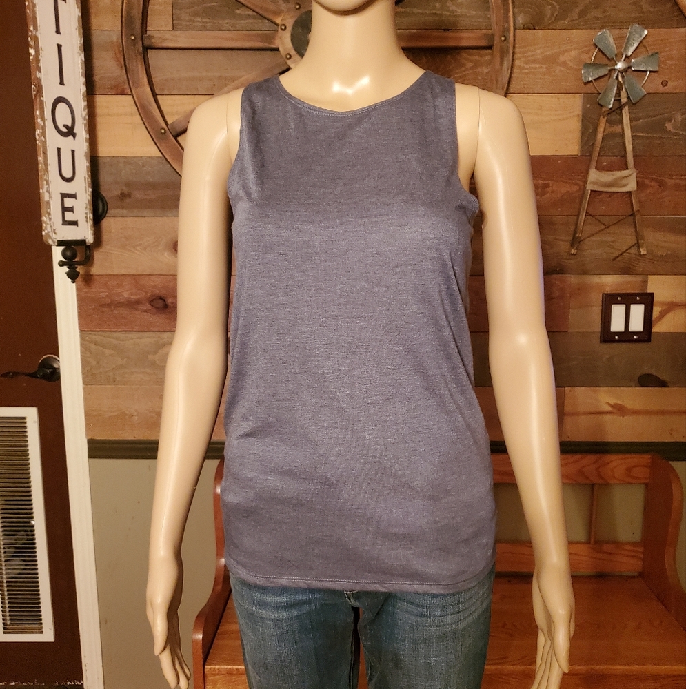 Calvin Klein Grey Sleeveless Active Tee Shirt